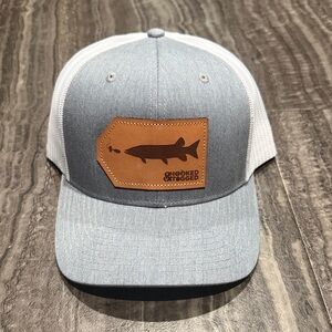 Gray and White Trucker Hat